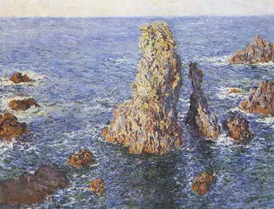 The Rocks at Belle-Ile II Claude Monet